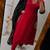 women pure cotton embroidered red kurta with pant and dupatta
