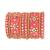 Gold plated traditional silk thread handcrafted mirror work embellishments bangles chuda bangle set for bridal