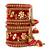 Gold plated traditional velvet matching embellishments work & latkan detailing bangles chuda bangle set for bridal
