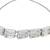 Stylish silver plated cubic zirconia american diamond adjustable bracelet for women