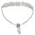 Stylish silver plated cubic zirconia american diamond adjustable bracelet for women
