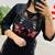  women pure cotton embroidered black kurta with pant