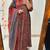  women pure cotton printed red kurta with pant and dupatta