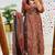 women pure cotton printed red kurta with pant and dupatta