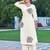 Floral Embroidered V-Neck Thread Work Straight Kurta With Palazzo