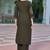 Floral Embroidered V-Neck Thread Work Straight Kurta With Palazzo