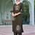 Floral Embroidered V-Neck Thread Work Straight Kurta With Palazzo