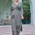 Floral Embroidered V-Neck Thread Work Straight Kurta With Palazzo