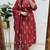  women pure cotton printed red kurta with pant and dupatta