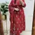 Red Women Pure Cotton Printed Kurta With Pant And Dupatta