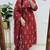  women pure cotton printed red kurta with pant and dupatta