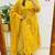  women pure cotton printed yellow kurta with pant and dupatta