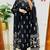  women pure cotton printed black kurta with pant and dupatta