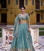Festive Glam Redefined Chaniya Choli with Zari, Sequins and Embroidery