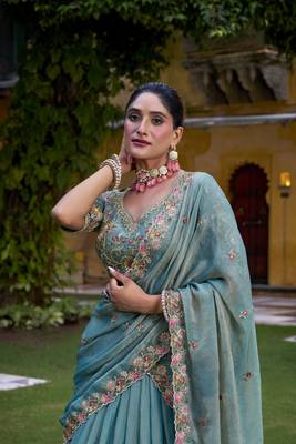 Festive Glam Redefined Chaniya Choli with Zari, Sequins and Embroidery 3