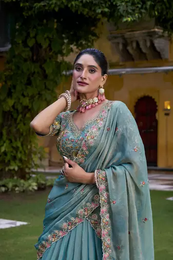 Festive Glam Redefined Chaniya Choli with Zari, Sequins and Embroidery