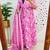  women pure cotton printed pink kurta with pant and dupatta