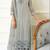 Sky Blue Fox Georgette Suit Embroidery Sequin Khatli