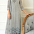Sky Blue Fox Georgette Suit Embroidery Sequin Khatli