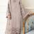 Baige fox georgette semi stitched suit with embroidery sequence work & khatli work