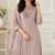 Baige Fox Georgette Semi Stitched Suit With Embroidery Sequin Work & Khatli Work