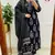 Black Women Pure Cotton Printed Kurta With Pant And Dupatta