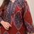  women pure cotton printed red kurta with pant and dupatta