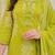  women pure cotton printed green kurta with pant and dupatta