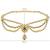 Gold plated traditional kundan stone adjustable kamarband/belly chain/kandora/wait belt for women/girls 