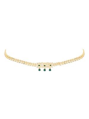 Gold plated traditional kundan adjustable waist chain/belly chain/kamarband for women  2