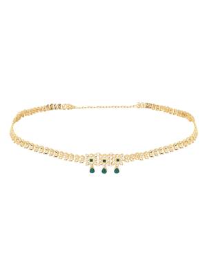 Gold plated traditional kundan adjustable waist chain/belly chain/kamarband for women  3