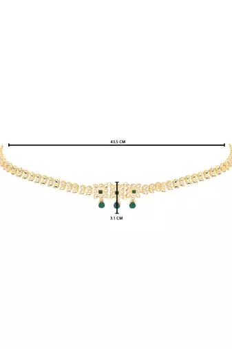 Gold plated traditional kundan adjustable waist chain/belly chain/kamarband for women 