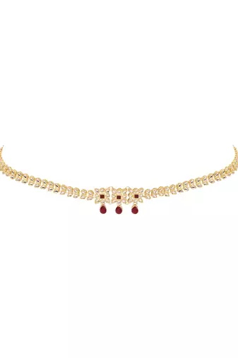 Gold plated traditional kundan adjustable waist chain/belly chain/kamarband for women 