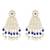 Gold plated traditional kundan & pearl drop dangle earrings for women 