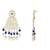 Gold plated traditional kundan & pearl drop dangle earrings for women 