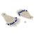 Gold plated traditional kundan & pearl drop dangle earrings for women 