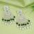 Gold plated traditional kundan & pearl drop dangle earrings for women 