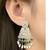 Gold plated traditional kundan & pearl drop dangle earrings for women 
