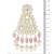 Gold plated traditional kundan & pearl drop dangle earrings for women 