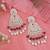 Gold plated traditional kundan & pearl drop dangle earrings for women 