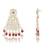 Gold plated traditional kundan & pearl drop dangle earrings for women 