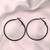 Black plated stylish latest fashion hoop earrings for women/girls 
