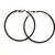 Black plated stylish latest fashion hoop earrings for women/girls 