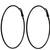 Black plated stylish latest fashion hoop earrings for women/girls 