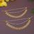 Gold plated traditional pearl layered hair chain/ear chain accessories with hook for women 