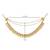 Gold plated traditional pearl layered hair chain/ear chain accessories with hook for women 