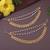 Gold plated traditional pearl layered hair chain/ear chain accessories with hook for women 