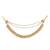 Gold plated traditional pearl layered hair chain/ear chain accessories with hook for women 