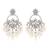 Traditional handcrafted kundan pearl chandbali dangle earrings for women 