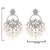 Traditional handcrafted kundan pearl chandbali dangle earrings for women 
